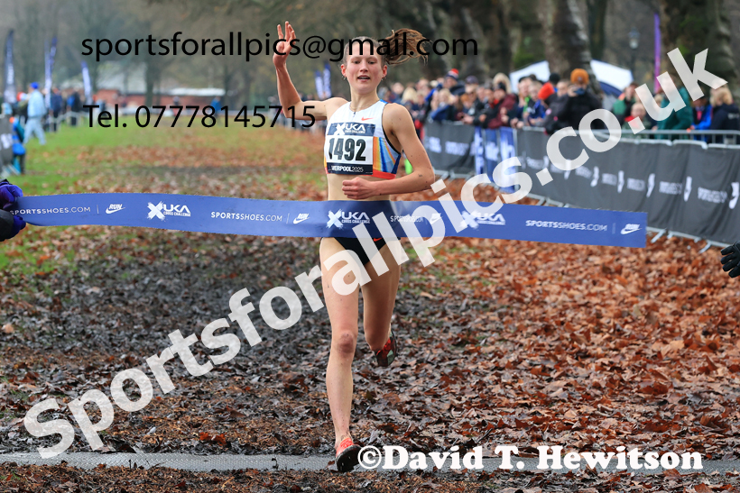 Womens Under-17s and Under-20s 2025 Liverpool Cross Challenge, Sefton Park, Saturday, November 22th. Photo: David T. Hewitson/Sports for All Pics